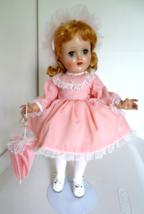 Vintage 1950&#39;s Ideal P90 Toni 14&quot; Hard Plastic in Tagged Alexander Dress - $125.00