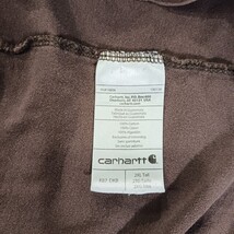 Carhartt K87 DKB Original Fit Men's 2XL Tall Brown Cotton Short Sleeve T-Shirt image 7