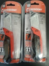 Two Crescent 11-Blade Folding Utility Knife with On Tool Blade Storage C... - $22.77