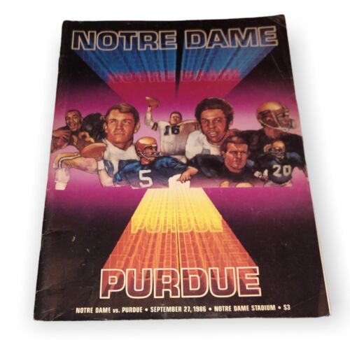 NOTRE DAME FIGHTING IRISH vs PURDUE University Football Program Sept. 27... - $13.88