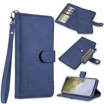 for iPhone 6/6s/7/8 Plus PU Leather Wallet Magnetic Case DARK BLUE - £4.60 GBP