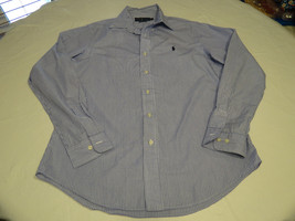 Mens Polo Ralph Lauren Custom Fit 15 1/2 34/35 long sleeve button up Shirt EUC @ - £16.18 GBP