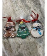(3) Christmas Cookies : Gingerbread man, Christmas Tree And Snowman - $275.76 MXN