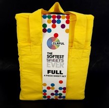 CRLRFUL Full Sheet Set Yellow 4 Piece Kids Set Soft Microfiber New - £23.73 GBP