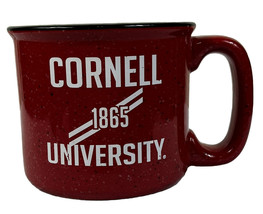 Cornell University Big Red Black Speckled Enamelware Coffee Mug Cup Ivy League - £13.23 GBP