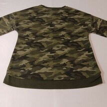No Boundaries Women’s Cotton Blend Green Camo Long Sleeve Shirt Size L (11-13) image 9