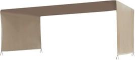 Benefitusa 18&quot; X 8&quot; Universal Replacement Canopy For Pergola Structure In Beige - £69.53 GBP
