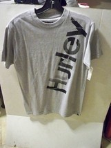 Men&#39;s Guy&#39;s Hurley Vertical Logo Tee T Shirt Gray New $32 - £14.06 GBP