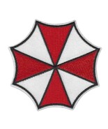 UMBRELLA CORP IRON ON PATCH 3&quot; Resident Evil Red White Embroidered Appli... - $5.56 CAD