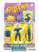 Vnt &#39;94 Spider-Man Spider-Wars Black Cat Figure Crossbow Age5+ #47184 ToyBiz NEW - £21.35 GBP