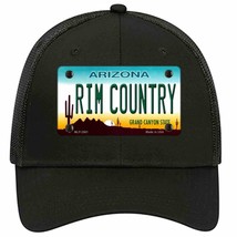 Rim Country Arizona Novelty Black Mesh License Plate Hat - £22.83 GBP