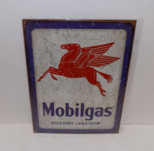 Mobil Mobilgas Pegasus Oil Gas Socony Vacuum Metal Tin Sign Reproduction - £31.31 GBP