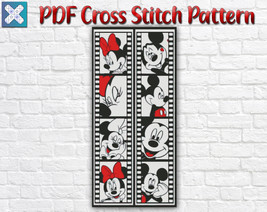 Disney Photography Mickey And Minnie Mouse Counted PDF Cross Stitch Pattern DIY - $5.00