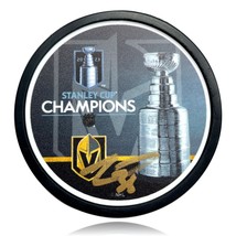 Logan Thompson Autographed Stanley Cup Vegas Golden Knights Hockey Puck ... - $72.21