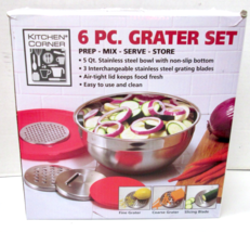 Kitchen Corner 6 Piece Grater Set - New Open Box - $17.09