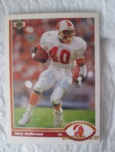 GARY ANDERSON 1991 UPPER DECK FOOTBALL CARD # 204 - $2.50