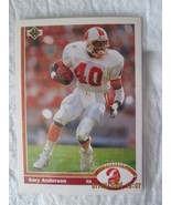 GARY ANDERSON 1991 UPPER DECK FOOTBALL CARD # 204 - $3.41 CAD