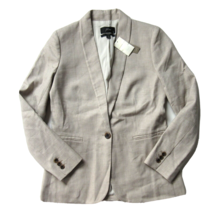 NWT J.Crew Parke Blazer in Flax Beige Stretch Linen Single Button Jacket 2 - $84.15