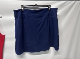 Kim Rogers Navy Blue Knit Skort Athletic Size 1X - $12.84
