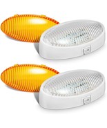 Partsam 2Pcs Oval LED RV Exterior Porch Utility Light w/On-off Switch 12v - $58.42 CAD