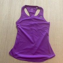 Adidas Climalite Womens Purple Twist Racerback Running Tank Top Shirt Small - £9.29 GBP