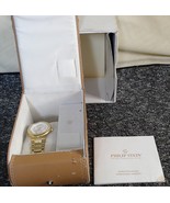 Gold Philip Stein Active Chronograph White Dial Watch - €107,38 EUR
