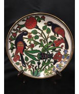 Neofitou Hand Made in Greece by Keramikos 24K gold Decorative Plate bird... - $46.52