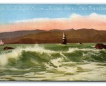 Mile Rock Light House San Francisco Bay California CA UNP DB Postcard W5 - $4.49