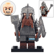 Dwarf Warrior The Hobbit The Lord of the Rings Lego Compatible Minifigure Bricks - £2.37 GBP