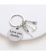 Love You Daddy Toolbelt Keychain Father&#39;s Day Keychain Father&#39;s Gift Dad... - £2.89 GBP