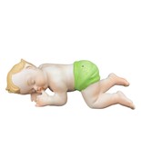 Vintage Sleeping Bisque Baby Green Diaper 5.5&quot; Marked 6793C - $571.13 MXN