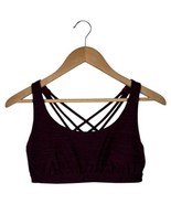 Victorias Secret Sports Bra Womens Medium Purple Criss Cross Logo Remova... - $27.06 CAD