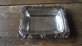 Vintage Silverplate Wedding Ring Earring Holder 4.5&quot; - £23.36 GBP
