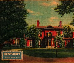 Ashland Home of Henry Clay Lexington Kentucky UNP Linen Bursheen Postcard Q21 - £2.60 GBP
