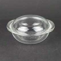 Vintage PYREX 023 Clear Glass 1.5 Quart Casserole Serving Bowl Dish with... - £12.60 GBP
