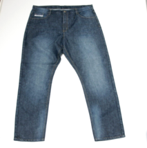 Ecko Unltd Designer Men&#39;s Blue w/ Wash Jeans Trousers W46 L30 - £17.80 GBP