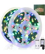 Christmas Lights Outdoor 1000 LED 328FT String Lights Multicolored, IP67... - $55.87 CAD