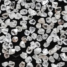 200 Pcs 1.00 Carat White Tiny Rough Diamond Small Crystal Raw Loose Diamonds - £21.43 GBP