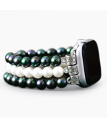 cape diablo Galaxy Pearl Stretch Apple Watch Strap-SIZE SMALL - $84.03