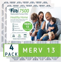 Filti 7500 Air Filter 16X20X1 Merv 13 | Pleated Home Air, 4 Pack (16X20X1). - £42.20 GBP