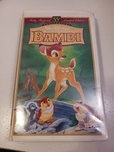 Walt Disney&#39;s Masterpiece 55th Anniversary Bambi Limited Edition VHS Tape - £2.31 GBP