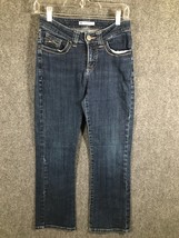 Lee Slender Secret Jeans Womens Size 3-4 27 Inch Waist Blue Denim Low Rise - £9.28 GBP