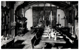 Elizabethan Banqueting Room Gore Hotel Queens Gate RPPC Black And White Postcard - £7.36 GBP