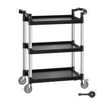 VEVOR Utility Cart, 300 lbs Load Capacity, 24.4 x 16.1 inch Three-Shelf ... - $72.90