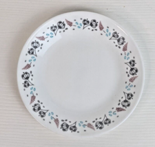 Corelle Nordic Bloom Appetizer Plate Bread Dessert Ansa Floral Rasbery Teal - $9.89