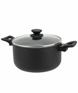 Oster Ashford 6 Quart Aluminum Dutch Oven with Tempered Glass Lid in Black - €65,75 EUR