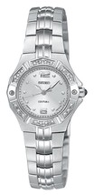 Seiko Womens High-Style Silver Coutura SXGN25 w/20 Genuine Diamonds - £129.99 GBP