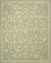 Nourison 5251 Regal Area Rug Collection Green 3 ft 9 in. x 5 ft 9 in. Rectangle - £530.00 GBP