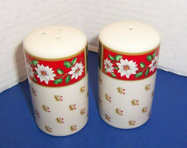 Charlton Hall Kobe Salt &amp; Pepper Shakers Set Rare Japan Christmas - $30.48