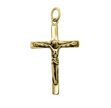 TerraSantaStore Delicate Sterling Silver 925 Gold Plated Crucifix Traditional La - $26.46+